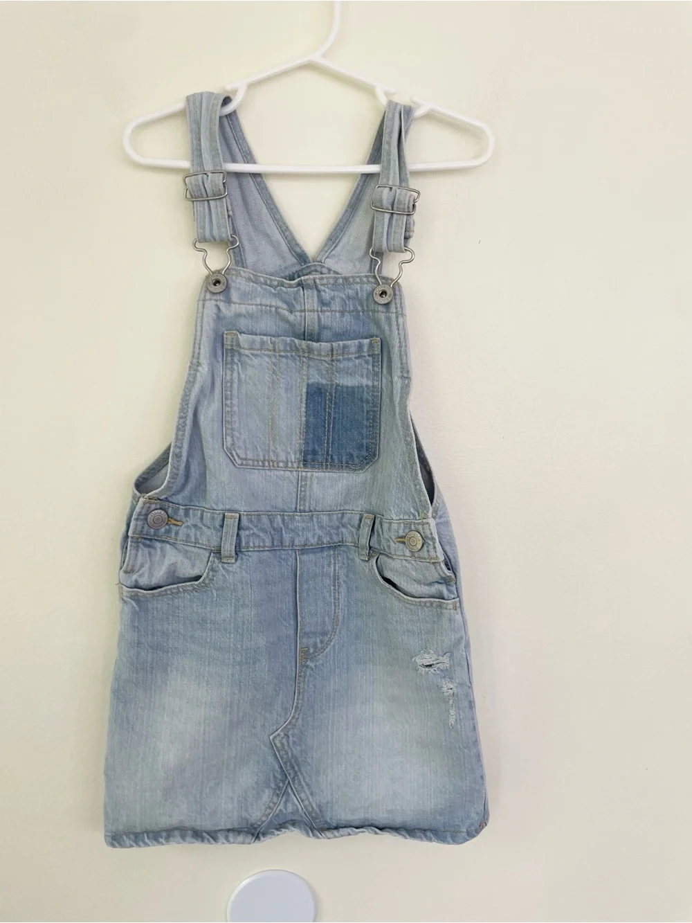 Oshkosh B’Gosh Denim Dress Light Wash Overall Straps 6 6X